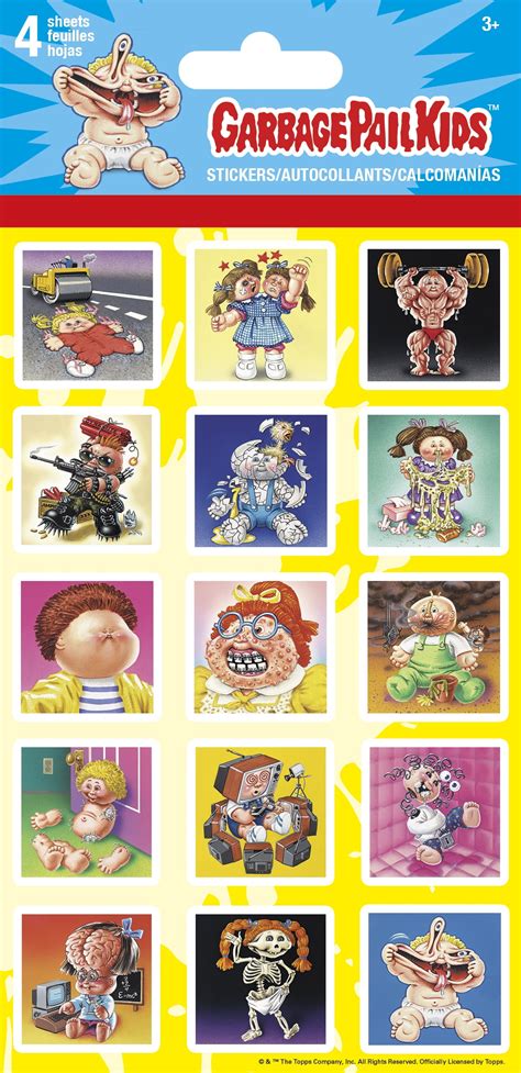 Garbage Pail Kids Standard Sticker 4 Sheet