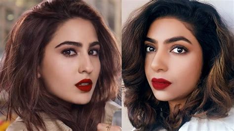 Sara Ali Khan Maybelline Ad Inspired Makeup Youtube