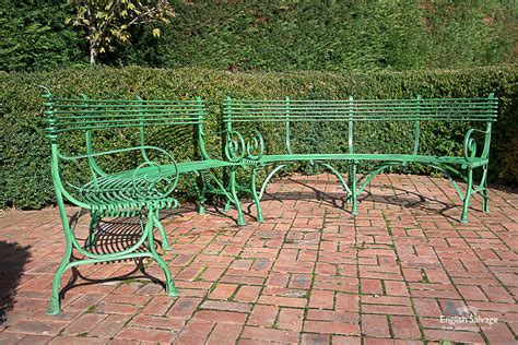 French Arras Style Curved Garden Benches