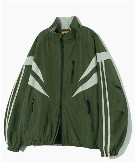 MUSINSA DIMITRI BLACK VLAD D Layer Panel Track Jacket Olive