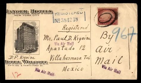 MAYFAIRSTAMPS ÉTATS UNIS ANNÉES 1930 New York 20c hôtel Wolcott