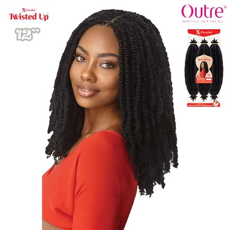 Outre X Pression Twisted Up Crochet Braid X Springy Afro Twist