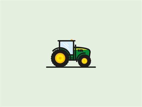 John Deere Tractors Cartoon