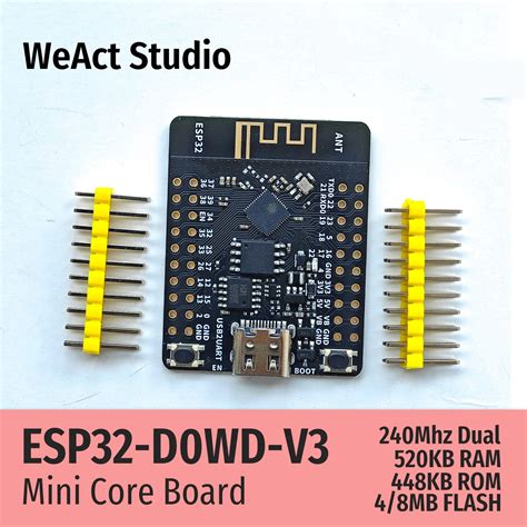 WeAct ESP32 Development Board TYPE C CH340K WiFi Bluetooth Dual Core