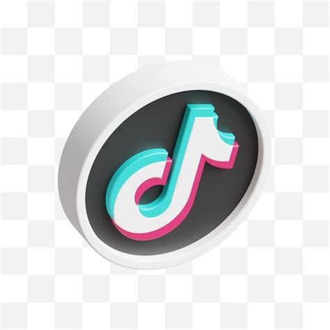 Tiktok Icono De Redes Sociales 3d Archivo PSD Premium