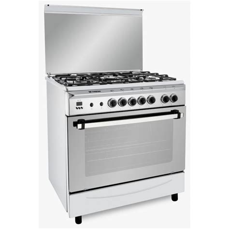 Fresh Gas Cooker 5 Burners 80x55 Cm Digital Stainless ITALIANO 80 55