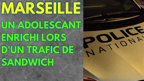 MARSEILLE UN JEUNE ENRICHI PAR BALLE SUR FOND DE TRAFIC DE SANDWICH