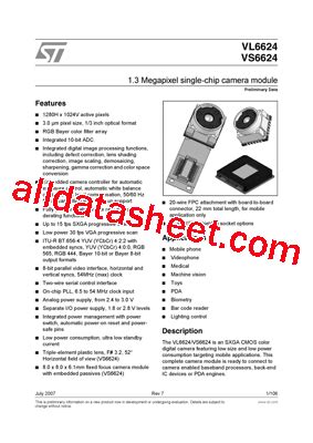 VL6624 Datasheet PDF STMicroelectronics