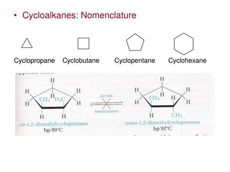 Ppt Organic Chemistry B Chapter 13 Ali Phatic Cyclic Compounds