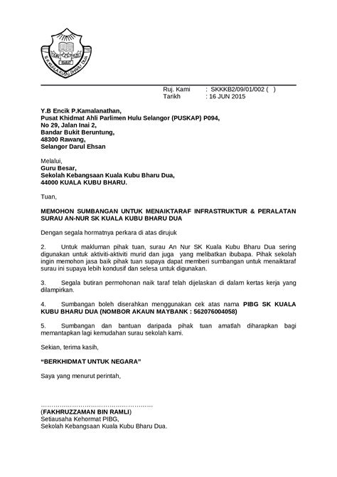 Docx Surat Sumbangan Naiktaraf Surau Yb Nazri Pdfslide Net