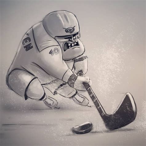 How To Draw Hockey Goalie