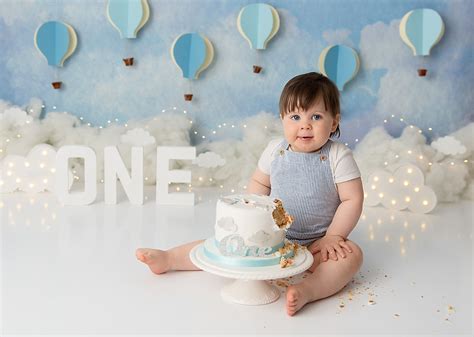 Hot Air Balloon St Birthday Cake Smash