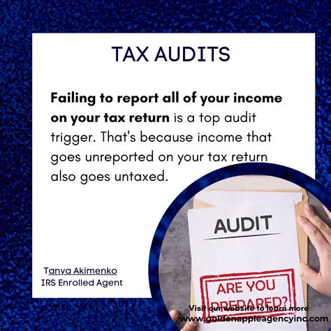 Failing To Report All Of Your Income On Your Tax Return Is A Top Audit