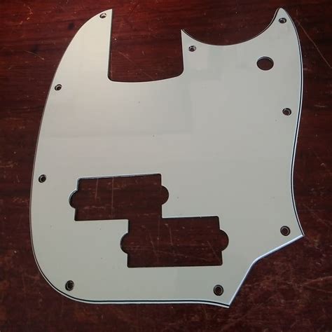 Pj Mustang Bass Mint Green Pickguard Reverb