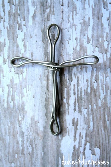 wire  bead cross pendant