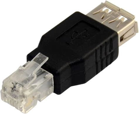 A Female To Telephone Phone Usb Type Cable Line Connector Adapter Plugs Uk