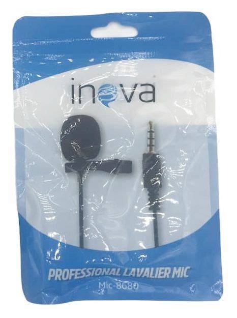 Microfone De Lapela Para Celular Inova Mic Aries Inform Tica