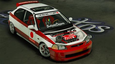 Honda Civic Ek Kanjo Edition Tuning Template Gta Mods