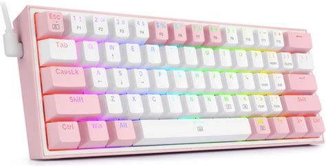 Colony Group Gaming Keyboard Wit RGB Verlichting Hot Swappable Ergonomisch Bol