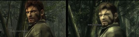 Naked Snake In The 3DS Port VS Original Version Of SNAKE EATER Scrolller