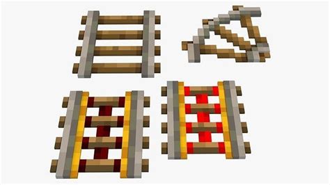 3D model Minecraft Rail VR / AR / low-poly | CGTrader