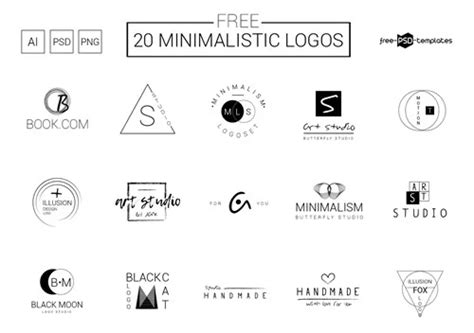 35 Premium and Free Minimalist Logo Designs in Vector and PSD 2019 ...