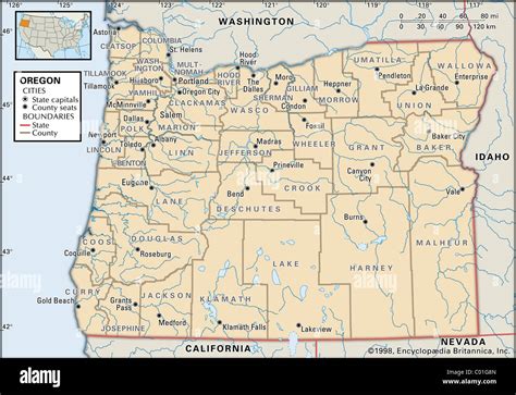 Oregon Cities Map