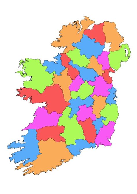 Ireland Blank Map Ireland Map Geography Political City