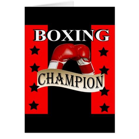 BOXING GREETING CARD | Zazzle