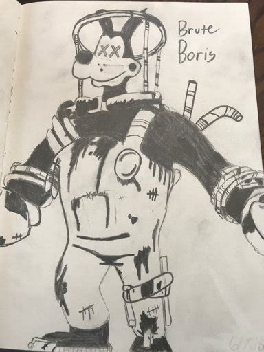 Brute Boris Sketch Bendy And The Ink Machine Amino