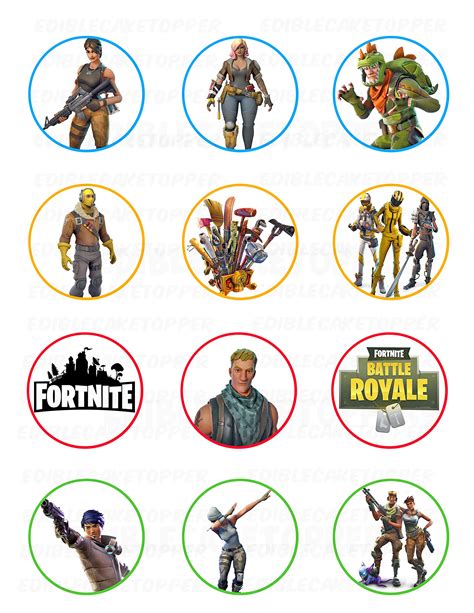 Printable Fortnite Cake Topper