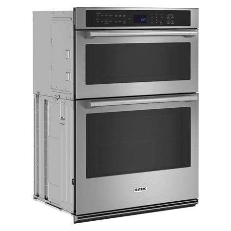 Buy Maytag 30 Inch Wall Oven Microwave Combo With Air Fry And Basket 64 Cu Ft Moec6030lz