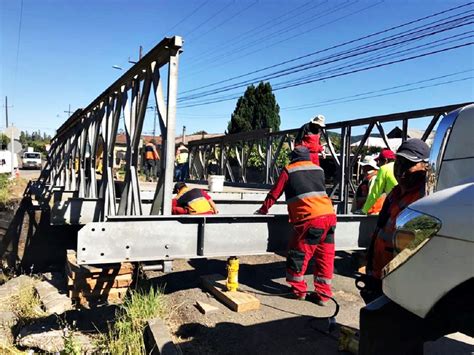 Vialidad del MOP ejecuta trabajos de construcción de Puente Mecano en Cunco