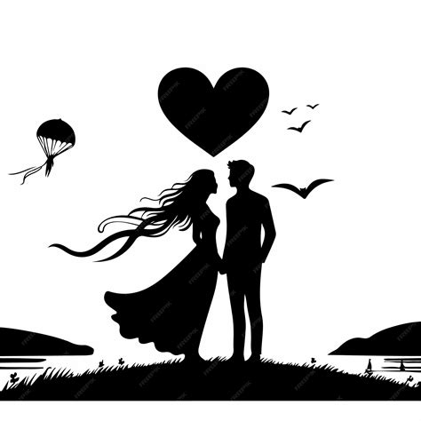 Premium Vector Silhouette Couple Love Vector