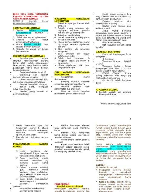 Pdf Nota Sastera Dokumen Tips