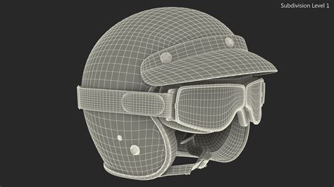 TORC Motorcycle Helmet Rebel Star with Goggles 3D Model $59 - .3ds ...