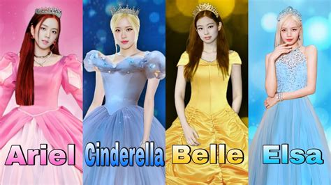 BLACKPINK As Disney Princesses Part 3 YouTube