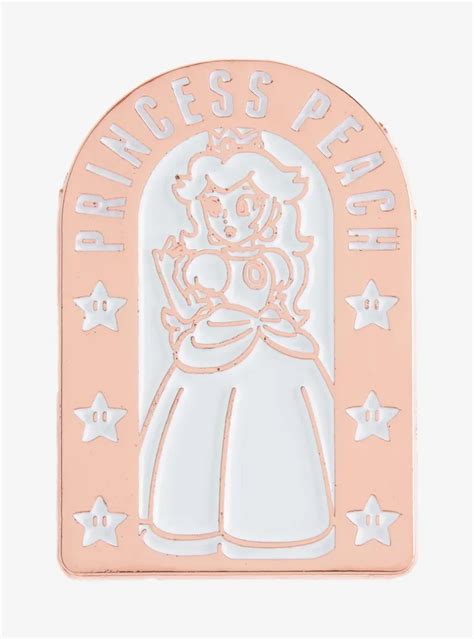 Boxlunch Nintendo Super Mario Bros Princess Peach Arch Portrait Enamel