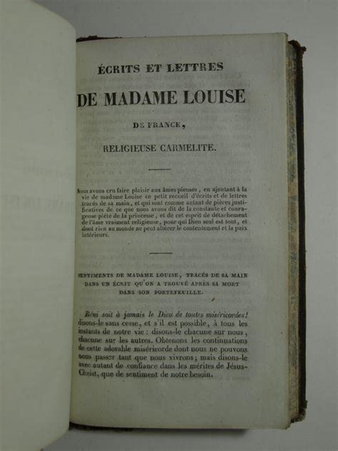 Vie De Madame Louise De France Religieuse Carmélite Fille De Louis Xv By Proyart Abbé 1838