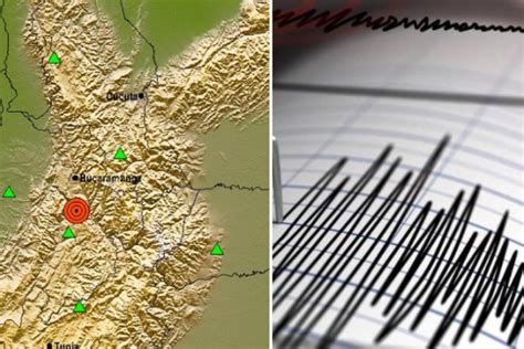 ¿lo Sintió El Servicio Geológico Colombiano Registró Un Sismo En Los Santos Santander