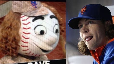 Mr Met Has Jacob DeGrom S Hair Mr Jacob Degrom Hair