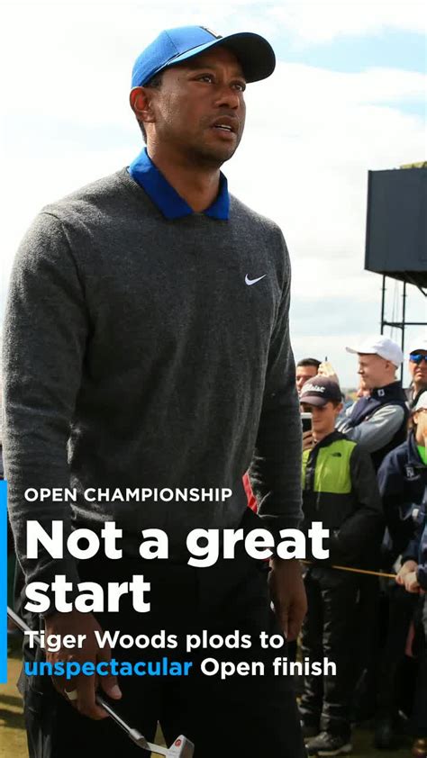 Tiger Woods Stumbles Through Bad First Round At The Open Championship