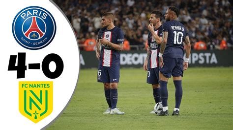 Psg Vs Nantes Ext Nd D H Ghl Ghts All Goals Hd Youtube