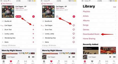 Como ouvir música offline no Apple Music download de faixas