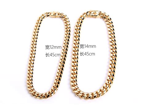 Cuban Link Chain Choker No Iced In Yellow Gold Plain Bijouterie Gonin