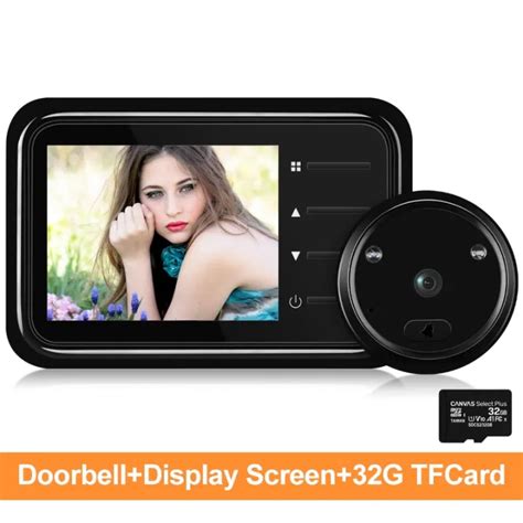 Wsdcam Video Peephole Doorbell Camera Inch Lcd Ir Night Vision Video