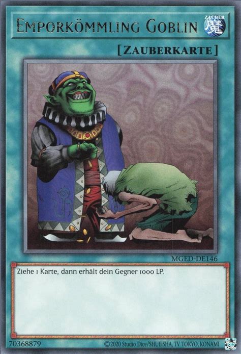 Recollectibles Sammelkarte Yugioh Karte Emporkömmling Goblin Deutsch