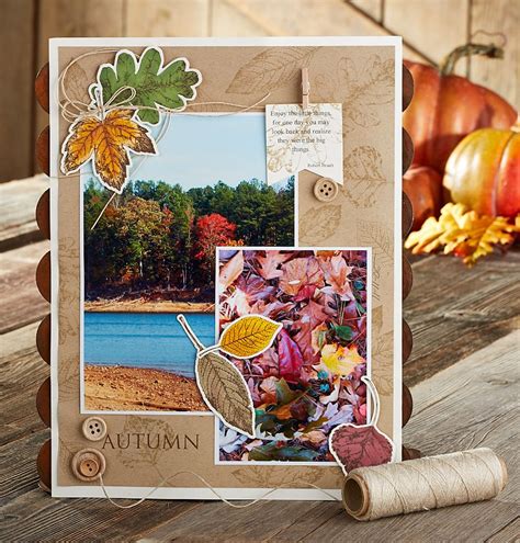 Autumn Fall Scrapbook Fall Scrapbook Layouts Scrapbooking Projects