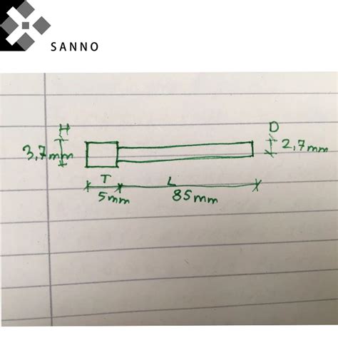 Customized high precision T shape ejector pin, mould punch-pin SKD ...