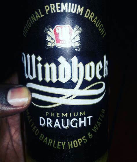 Windhoek Premium Draught. #NamibianBeer | Barley water, Beer, Beer bottle